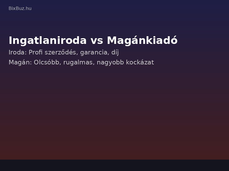 Ingatlaniroda vagy magánkiadó – albérlet keresés összehasonlítás